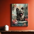 thumbnail image 5 of Funny Bathroom Wall Art CuteNorwegian Elkhound Dog Canvas Print Dog Bathtub Picture Humor Animal Artwork Painting for Restroom Bathroom, Dog House Decor, Christmas Gifts, 5 of 5