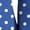 Blue, variant on Miluxas Women's Vintage Polka Dots Blouses 3/4 Bell Sleeve Button Down V Neck Shirts Casual Work office Tunic Top Summer Trendy Tops Wine