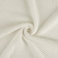 thumbnail image 5 of Unique Bargains Pure Cotton Soft Cable Knit Throw Blanket Beige 70" x 78", 5 of 7