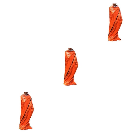 Eigraketly Saco de dormir Sacos de dormir para clima frío Accesorios profesionales para deportes al aire libre Herramientas de camping a prueba naranja 3Conjunto
