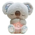thumbnail image 3 of Baby Plush Doll Breathing Bear Newborn Soothing Sleep Playmate Otter Toy Kids Music Sleeping Companion Sound Light Doll Toy Gift, 3 of 5