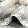 thumbnail image 7 of FairOnly 9'x12' Grey Washable Area Rugs Contemporary Distressed Rugs for Bedroom Abstract Non Shedding Rugs for Family Room Living Room Carpet, 7 of 7