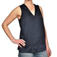 thumbnail image 4 of Michael Kors Women's Split Neck Sleeveless Tunic Top (Large, New Navy), 4 of 6
