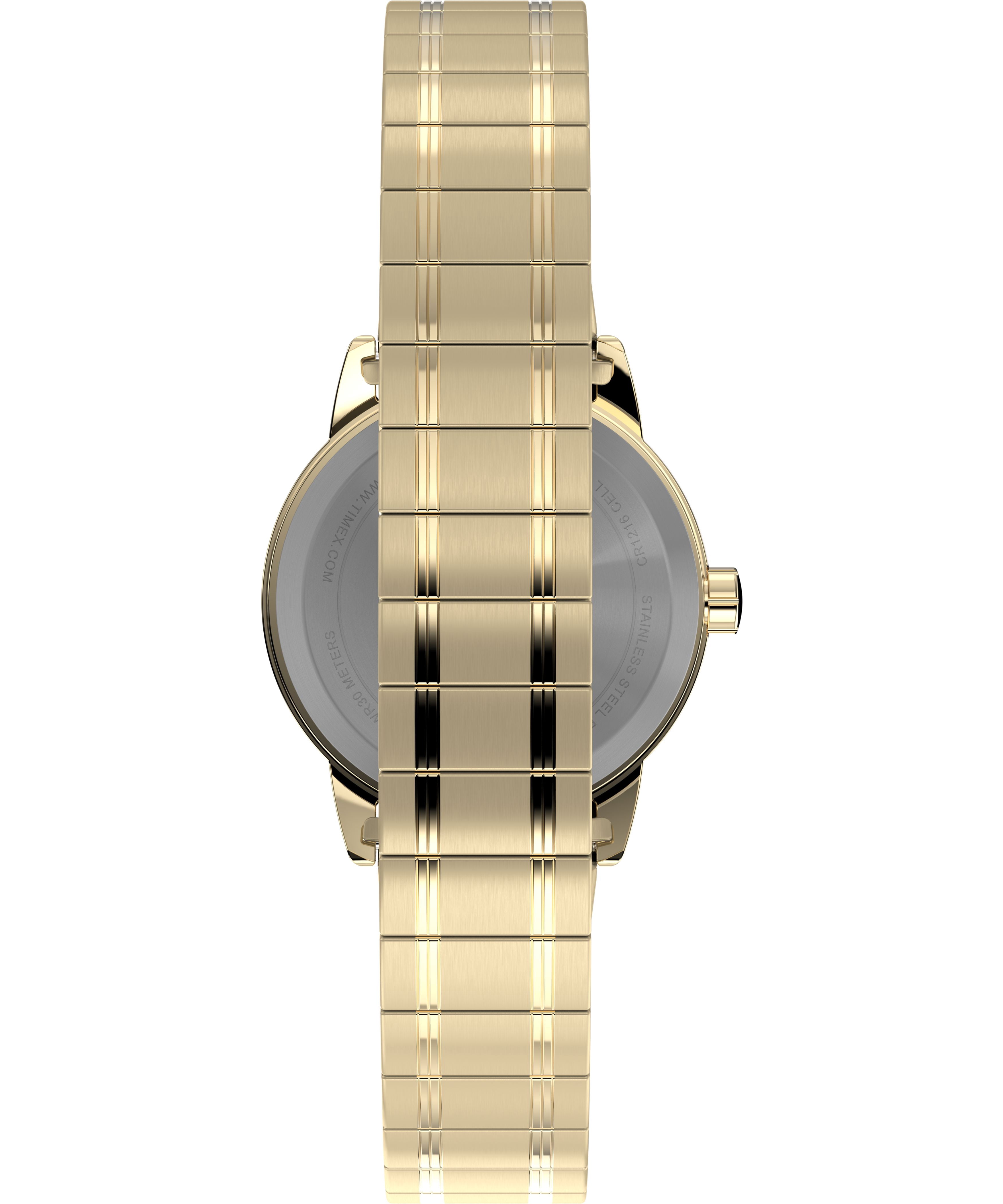 Timex Women's Easy Reader Gold tone case Gold Exp Band