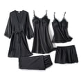thumbnail image 1 of Set De Pijama Dama Sexi Ropa De Dormir Bata De Seda 5 Piezas Dara Baby  Vest034, 1 of 3