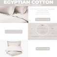 thumbnail image 4 of Superior Egyptian Cotton 300 Thread Count Duvet Cover Set, Twin, Light Grey, 4 of 11