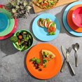 thumbnail image 4 of Gibson Home Brela 12 Piece Melamine Dinnerware Set, 4 Assorted Colors, 4 of 4