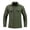 Army green, variant on Men's 100% Cotton Long Sleeve Button-Up Shirt, Breathable Woven Fabric, 4 Colors