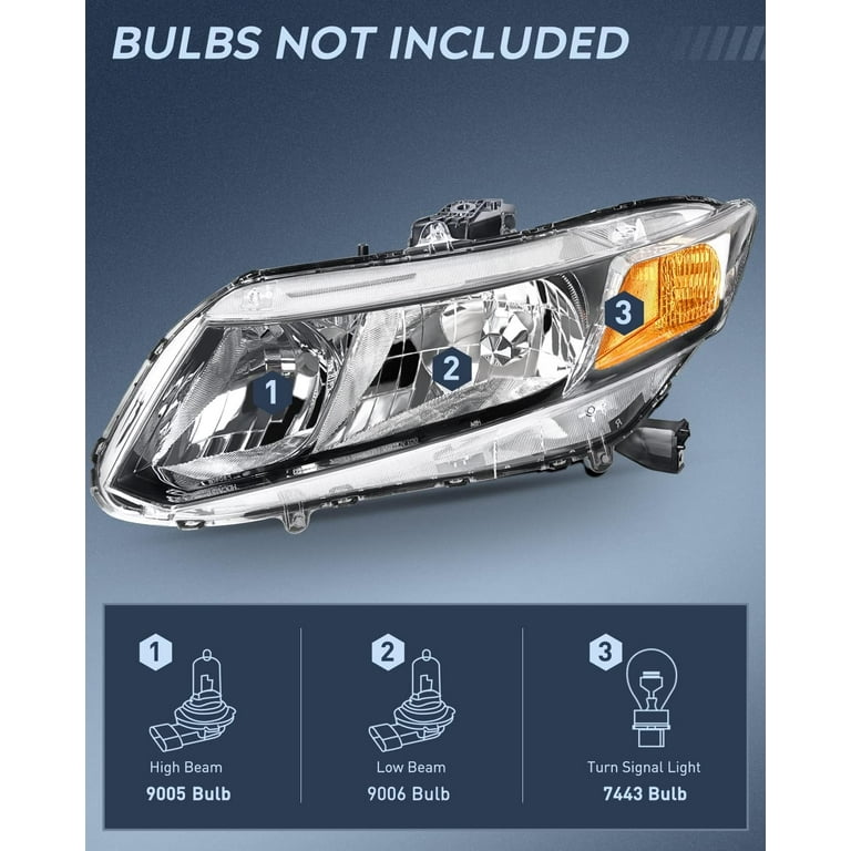 2012 honda outlet civic headlights