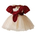 thumbnail image 3 of BdTemWBs Toddler Girl Princess Skirt Tutu Gown with Sequin Trim Elegant Holiday Formal Attire For And Festive Celebrations (Red-#04,2-3 Years), 3 of 10