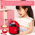 thumbnail image 2 of 6 unids/set cocina juego de simulación arrocera con luz y sonidos aprendizaje temprano juguete de cocina preescolar regalo para niños, 2 of 5