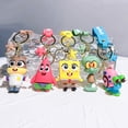 thumbnail image 2 of Kawaii Bob Esponja Patrick Star Calamardo Tentáculos Krabs Boss llavero de dibujos animados lindo bolso colgante accesorios juguetes para niñas regalo, 2 of 4