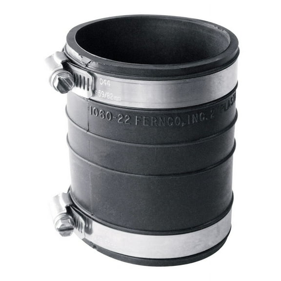 Fernco Schedule 40 2 in. Socket X 2 in. D Socket PVC Flexible Coupling 1 pk