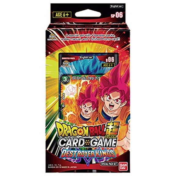 Dragon Ball Super Series 6 Destroyer Kings Special Pack Box Set - 4 Booster Packs