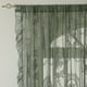 thumbnail image 4 of XmhyTop-A Cortinas de encaje para ventana, 2 piezas, 140 x 200 cm, decorativas para el hogar y la cocina, color verde, 4 of 5