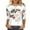 Multicolor4, variant on Women's Mardi Gras Shirts Carnival Casual Print 3/4 Sleeve Crew Neck Pullover T-Shirt Multicolor M