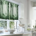 thumbnail image 2 of LALILO Kitchen Curtains and Valances Set of 3 36" Green Window Treatment Tiers for Window Decor, 2 of 5