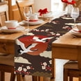 thumbnail image 5 of Japanese Style Table Runner 108 Inches, Modern Cranes Cherry Flower Wave Brown Bed Runner Dresser Scarves Tabletop for Indoor Outdoor Parties/Ceremony/Banquet, 13"x 108", 5 of 8