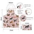 thumbnail image 7 of Dogs with Pioneer Flower Apron-Garden Aprons for Women with Pockets-Cotton Linen Waterproof Kitchen Cooking Gardening Aprons Adjustable for Kitchen,Cooking,BBQ and Salon 33x27 Inch, 7 of 7