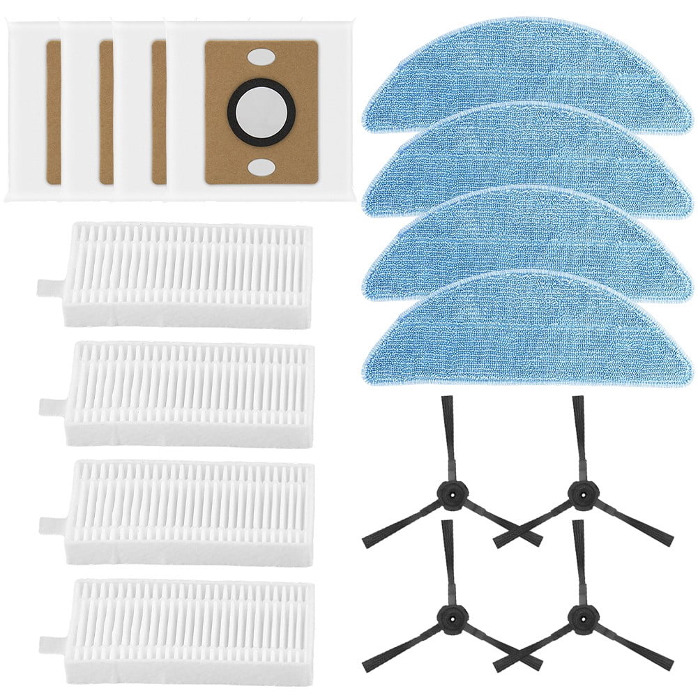 For Ilife A12 Pro Self Emptying Robot Vacuum Cleaner Filter Mop Cloth Dust Bag Side Brush Kit Household Cleaning Accessories