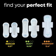 U by Kotex Clean & Secure Ultra Thin Pads with Wings, Heavy Absorbency, 44 Count