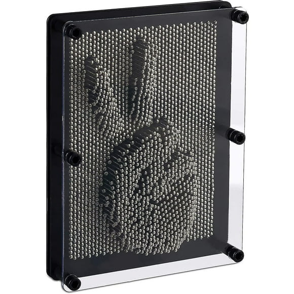 Imagen de uñas para impresiones 3D, 20 x 15 cm (alto x ancho), Pinpressions, tablero de uñas retro, plateado y negro