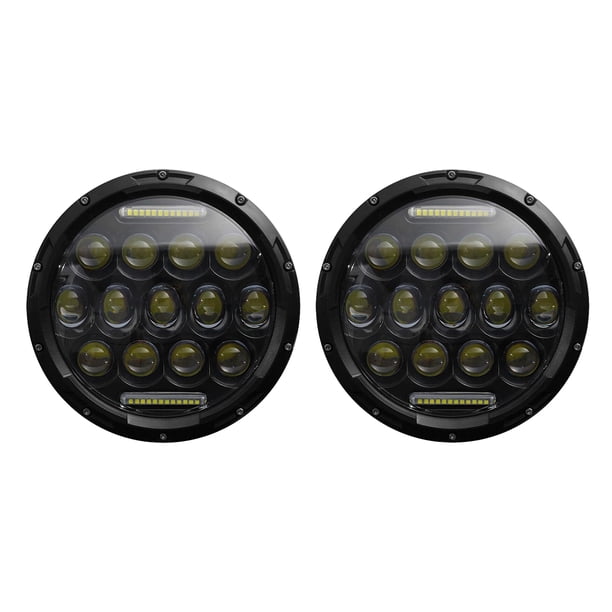 2 uds 7 pulgadas coche motocicleta LED faro 200W 6000K IP67 impermeable DRL/luz baja/luz alta Carevas Faros de automóviles