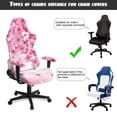 thumbnail image 6 of Garronmavis Beautiful Cherry Blossoms Gaming Chair Cover Stretchable Office Woman Computer Seat Slipcover for Esports Chairs Washable Gamer Room Decor Fits Most Office/PC Chairs, 6 of 7