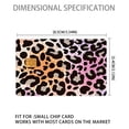 thumbnail image 3 of Credit Card Skin Stickers 4Pcs Colorful Leopard Print Debit Card Skin Stickers Removable Waterproof PVC Decal Cover Set, 3 of 6