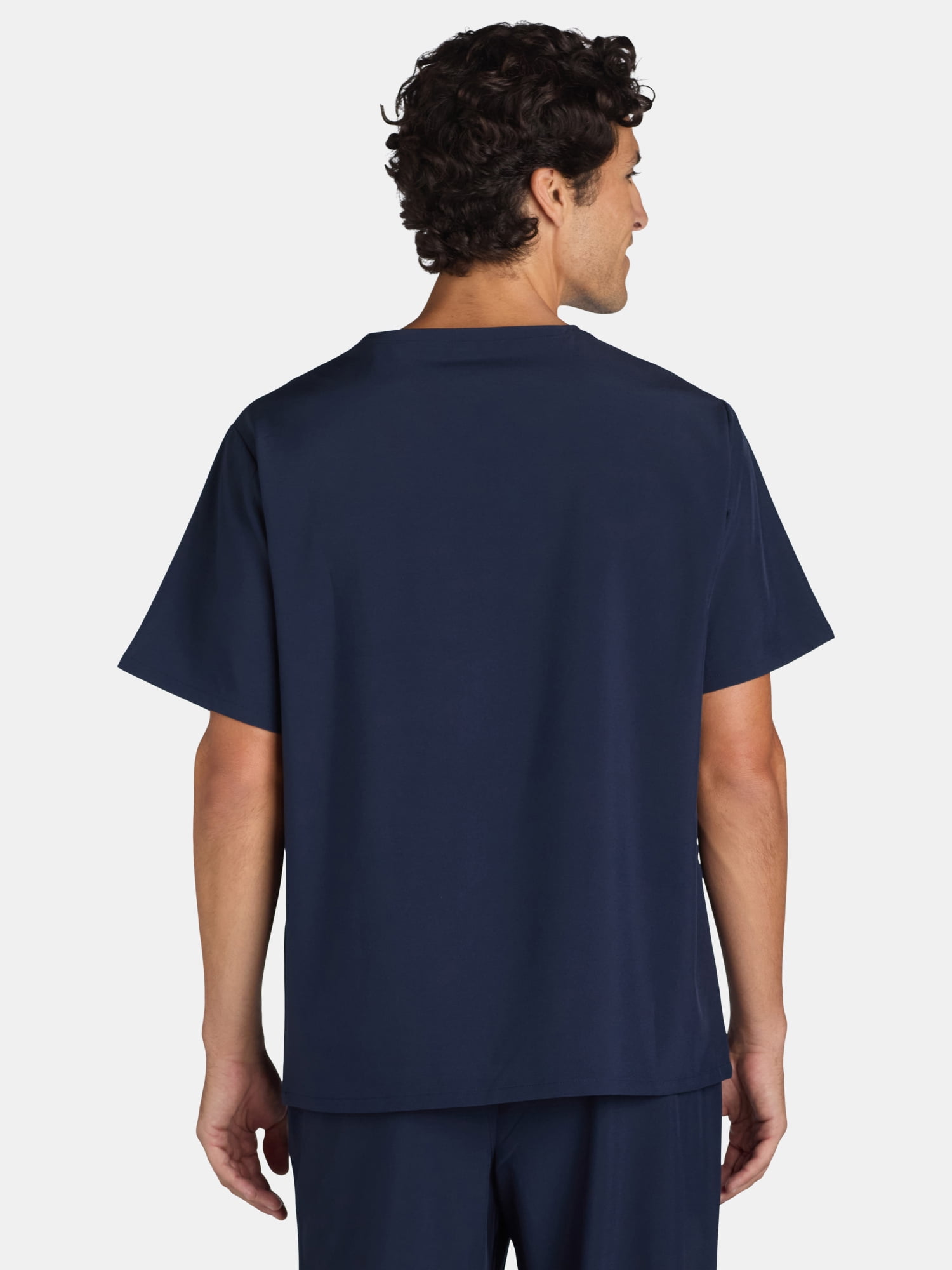 Generic Men's Scrub V-Neck Top, Sizes XS-3XL