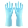 thumbnail image 4 of 1Pack Reusable Rubber Gloves for Dishwashing Cleaning Bleaching, Grippy Latex Dish Washing Gloves with Flocked Cotton Liner, Water Resistant Household Gloves for Kitchen Bathroom, Medium, 4 of 8