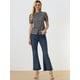 thumbnail image 4 of Blusa con cuello Peter Pan Allegra K Mujer floral Azul Oscuro XS, 4 of 6