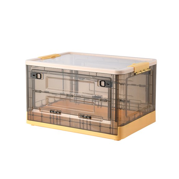 clear plastic crates with lids