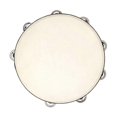 thumbnail image 1 of 10 Inch Hand Held Tambourine Birch Metal Bell Percussion Educational Musical Instrument for Karaoke Party Kids Games, 1 of 4