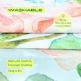 thumbnail image 3 of MiReDe Shower Curtain 72" x 72" inches with 12 Plastic Hooks, Washable, Peony, 3 of 5