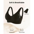 thumbnail image 5 of INNERSY Plus Size Seamless Wireless Bra for Women Full Coverage No Underwire Everyday Bralette(4XL,Black), 5 of 7