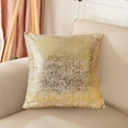 thumbnail image 4 of Velvet Snowflake Pillow Cover, Flocked Decorative Cushion Case, 45x45cm Square Throw Pillow Cover, Luxury Sofa & Bedroom Accent Pillow, Washable Home Decor, 4 of 6