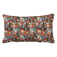 thumbnail image 1 of RYLABLUE Creepy Colorful Steampunk Clowns Head Watercolor Print Polyester 20 x 30 Inch Rectangle Throw Pillow Covers With Hidden Zipper Home Sofa Cushion Decorative Pillowcases, 1 of 1
