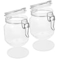 thumbnail image 4 of 2 piezas de frasco de miel transparente botellas herméticas de miel jamas de mermelada de plástico jarra de almacenamiento de caviar, 4 of 7