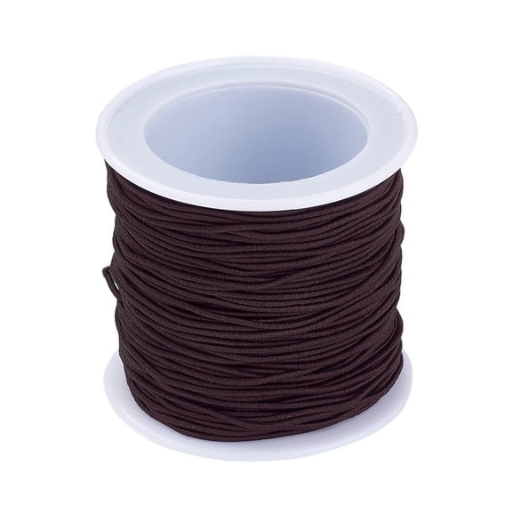 1Roll Elastic Cord Coconut Brown 1mm 22.96 yards(21m)/roll