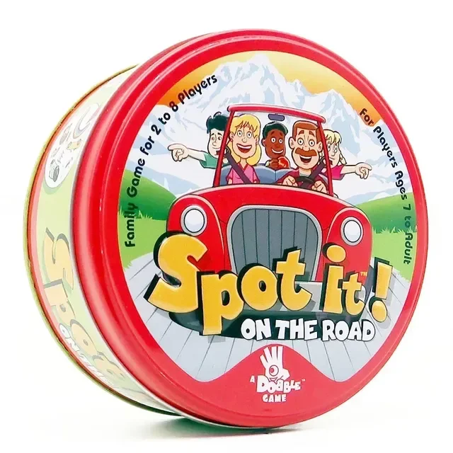 Dobble Card Game Table Board Game For Dobbles Kids Cards Go Camping Metal Tin Box SHALOM Basic English Toys ABC 123