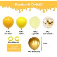 thumbnail image 2 of Globos de fiesta Aiwolf en forma de confeti de oro amarillo, 50 unidades, 30 cm, látex, 2 of 7
