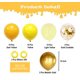 thumbnail image 2 of Globos de fiesta Aiwolf en forma de confeti de oro amarillo, 50 unidades, 30 cm, látex, 2 of 7