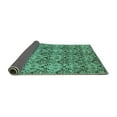 thumbnail image 2 of Ahgly Company Indoor Rectangle Abstract Turquoise Blue Modern Area Rugs, 6' x 9', 2 of 4