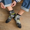 thumbnail image 3 of Fuzoiu Cute Dinosaur Print Adult Socks, Crew Moisture-wicking Socks, Unisex Cushion Crew Socks,Casual Sports Ankle Socks, 3 of 7