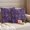 Purple, variant on Pack of 2 Dark Sage Green Botanical Outdoor Pillow Covers Decorative, Waterproof Pillow Protector, Vintage Floral Plants Branch Lumbar Throw Pillowcases for Patio Couch Sofa Home Decor 20"x12"
