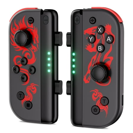 Bonacell Joycon Controller for Nintendo Switch, Wireless joypad for Switch/Lite/OLED, Cool Replacement Controllers with Dual Vibration, Wake-up