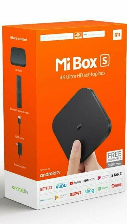 Mi Box Xiaomi 4K Us Ultra HDR Streaming Android Tv Box Negro 