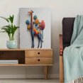 thumbnail image 5 of Colorful Giraffe Canvas Wall Art，Wildlife Decor for Living Room Bedroom Office Dining Room Hallway, 5 of 8