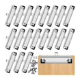 thumbnail image 1 of Pack of 20 Clipboard Clips 12cm Fittable Metal Cardboard Clip Hooks for Office, Craft Project Use, 1 of 5